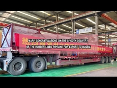 Tubo revestido de borracha anti-corrosiva