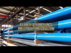 Coleção real de tubos revestidos de borracha