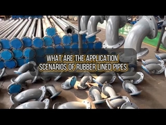 Aplicação de tubos revestidos de borracha