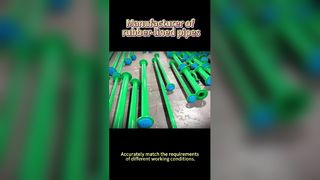 Tubos revestidos de borracha durável para indústria