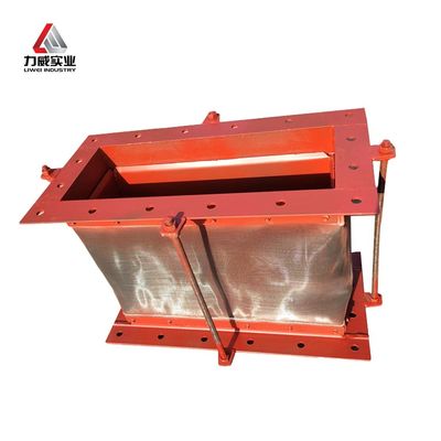 Compensador de tecido retangular de calor para sistemas de escape de gás Compensadores de material mole