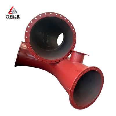 Tubos de aço revestidos de plástico, flange de ligação, tubos MS revestidos de borracha