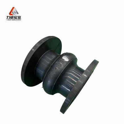NR, NBR, EPDM, CR Junção de borracha única esfera com flange de aço carbono