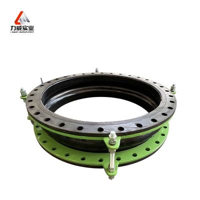 Média Aplicável Alcalina Esfera Única Junção de Borracha Flexível Axial / Transversal / Capacidade de Movimento Angular Flange de aço inoxidável