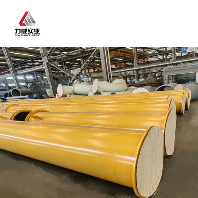 Tubo revestido de borracha para ambientes de alta temperatura e alta pressão