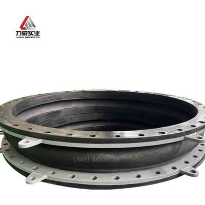 Resistência à pressão de 6 a 40 bares Junção de borracha flexível de esfera única concebida para instalação fácil e ligações flexíveis de tubulação