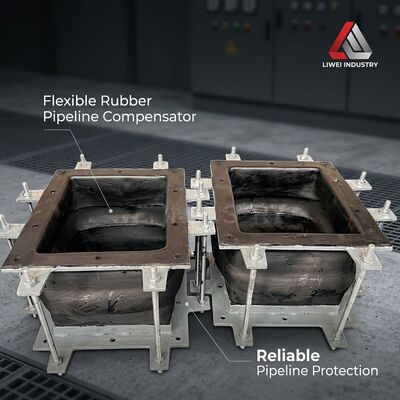 Compensador de Borracha Não Metálico Flexível Projetado para Absorver Vibrações e Compensar a Expansão Térmica em Aplicações de Tubulação