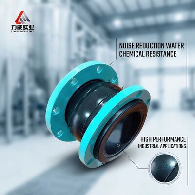 Tipo de instalação horizontal Junção de borracha flexível de esfera única com ligação de flange