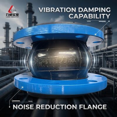 Junção de borracha flexível de esfera única para prevenção da corrosão de tubos