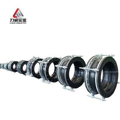 Elemento flexível de junta de borracha flexível de esfera única resistente à corrosão, adequado para sistemas de tubulação dinâmicos que exigem compensação de movimento