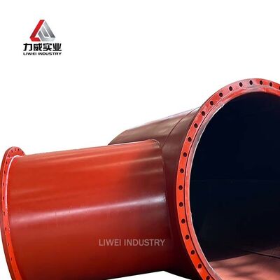 Tubo revestido de borracha de aço carbono resistente à abrasão sem costura ASTM DIN JIS Flange Pressão de alta temperatura DN25 a DN1200