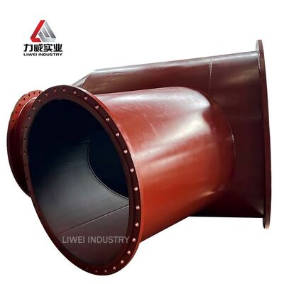 Tubo Revestido de Borracha Resistente à Corrosão Neoprene Natural EPDM Nitrilo Revestimento Anti-envelhecimento para Tubulação Química de Mineração
